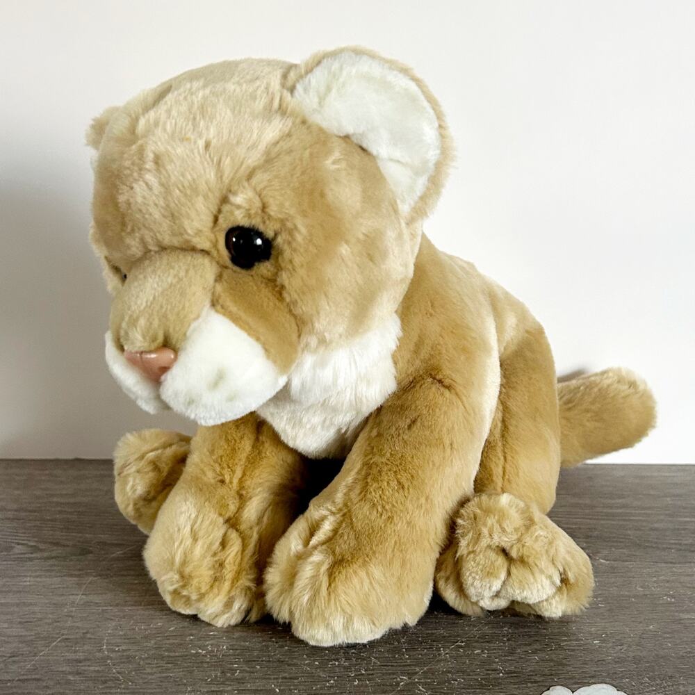 Vintage Mountain Lion Cub CHOSUN Stuffed Animal Soft Plush EUC